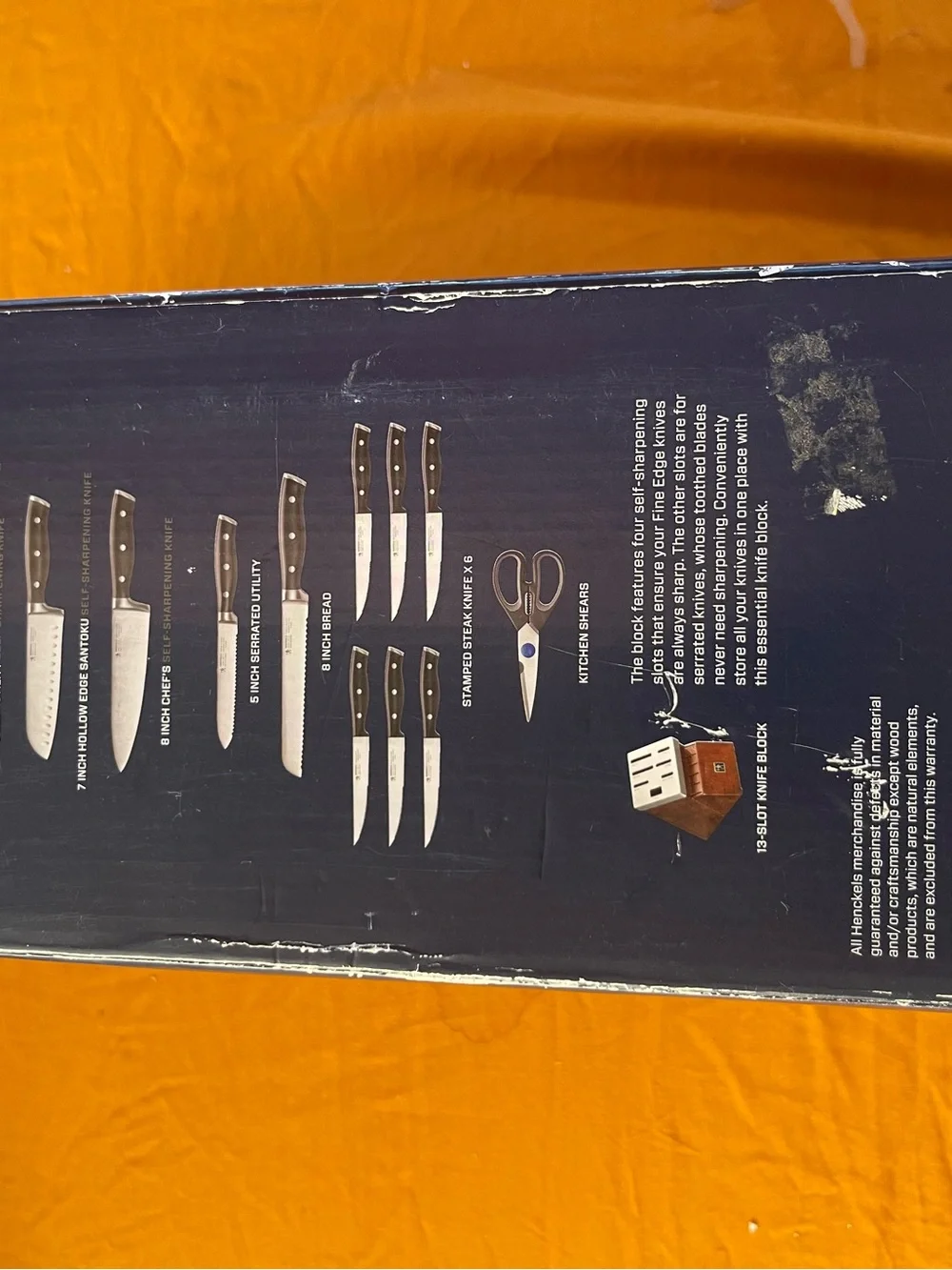 Henckels set sharpening knife